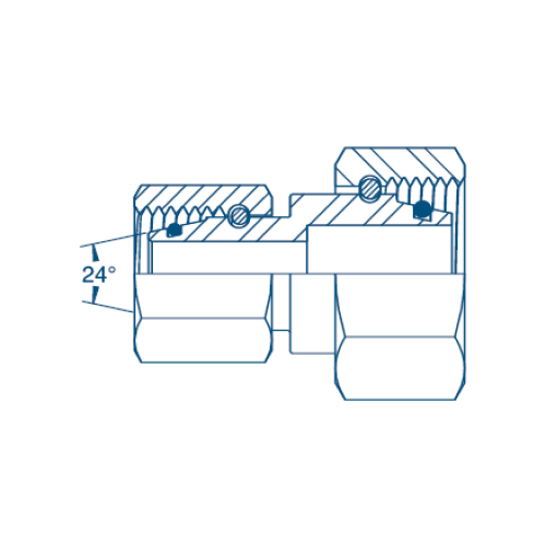 M16 (8S) x M18 (10S) F/F - Complete Hydraulic Adaptor M16 (8S) x M18 (10S) F/F - Complete Hydraulic Adaptor