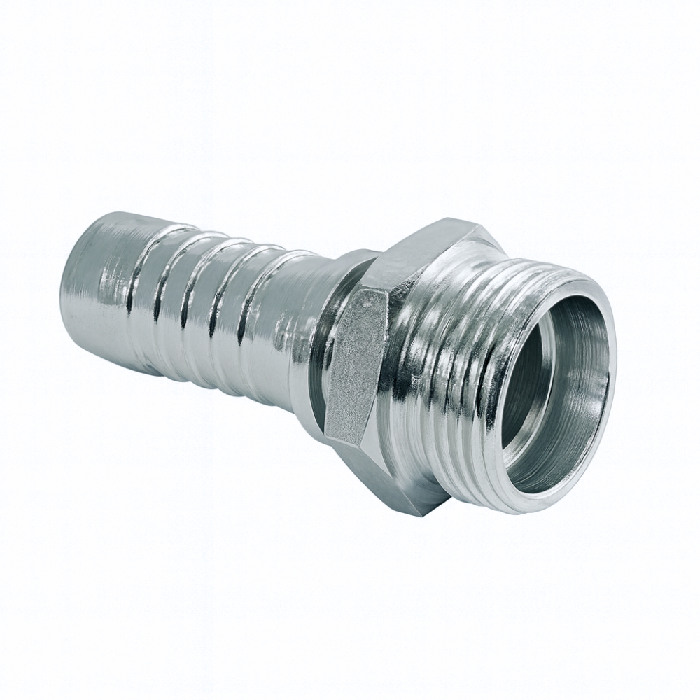 Vincke Metric Stud Male, M14 x 1.5 Metric Stud to 1/4" Hose