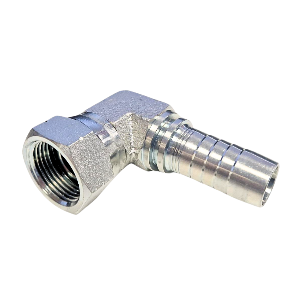 Flowfit Metric 90° Elbow Compact Female, M14 X 1.5 Metric 90° Compact to 1/4" Hose Flowfit Metric 90° Elbow Compact Female, M14 X 1.5 Metric 90° Compact to 1/4" Hose