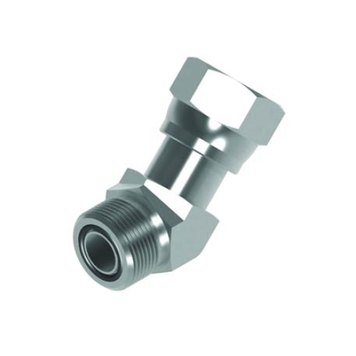 9/16 Orfs M/F 45° Compact Hydraulic Adaptor 9/16 Orfs M/F 45° Compact Hydraulic Adaptor