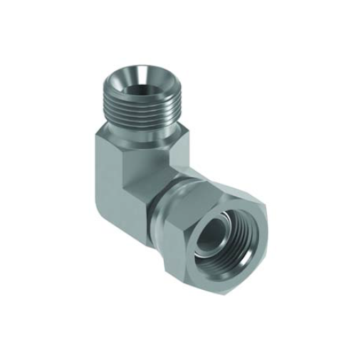 1/4 BSP M/F 90° Forged Elbow Soft Seat O'Ring on Fem Hydraulic Adaptor 1/4 BSP M/F 90° Forged Elbow Soft Seat O'Ring on Fem Hydraulic Adaptor