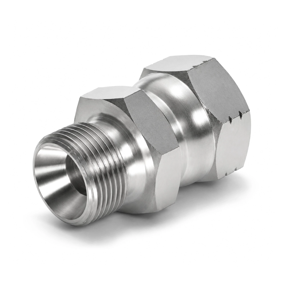 1/8" BSP Male to 1/8" NPSM Swivel Female Hydraulic Adaptor 1/8" BSP Male to 1/8" NPSM Swivel Female Hydraulic Adaptor
