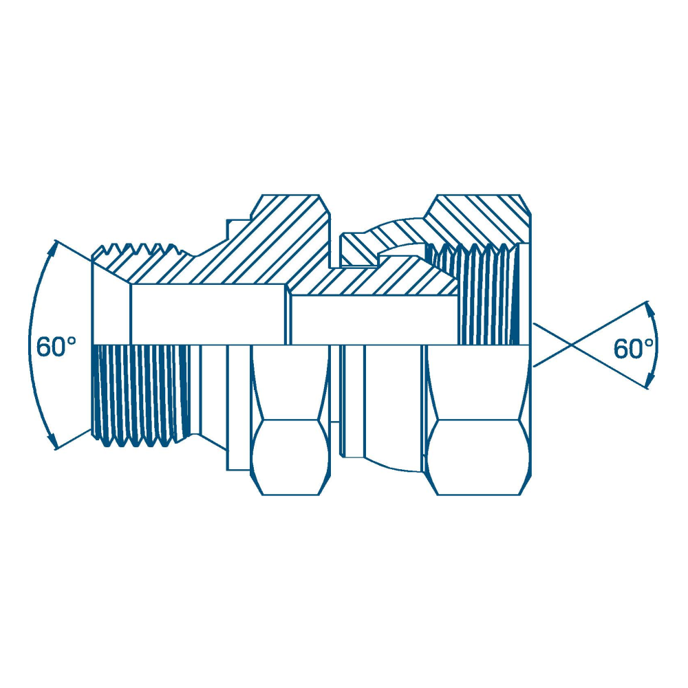 1/8 BSP Din 3852 x 1/8 BSP M/F