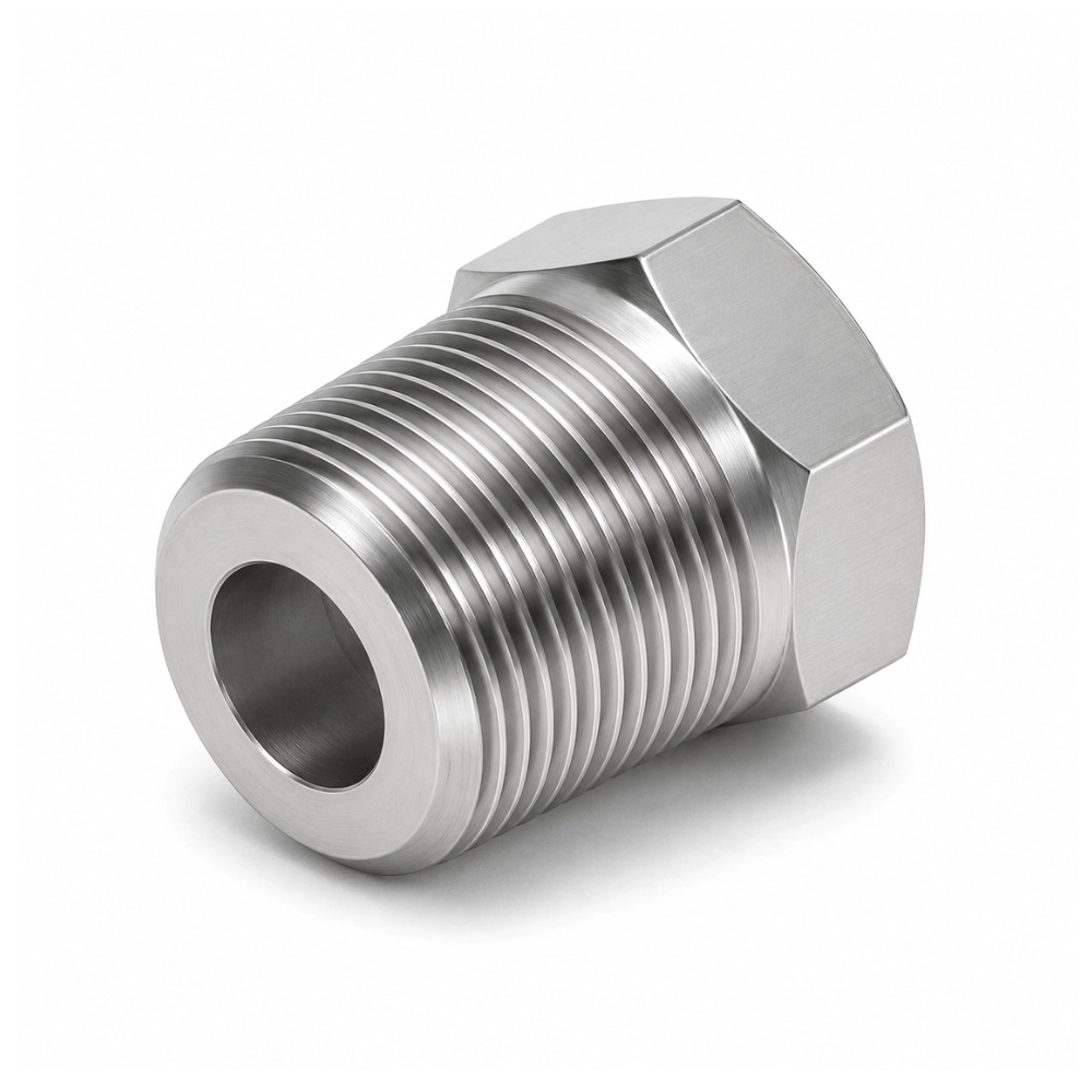 1/4" BSPT Male x 1/8" NPTF Fixed Female Bush Hydraulic Adaptor