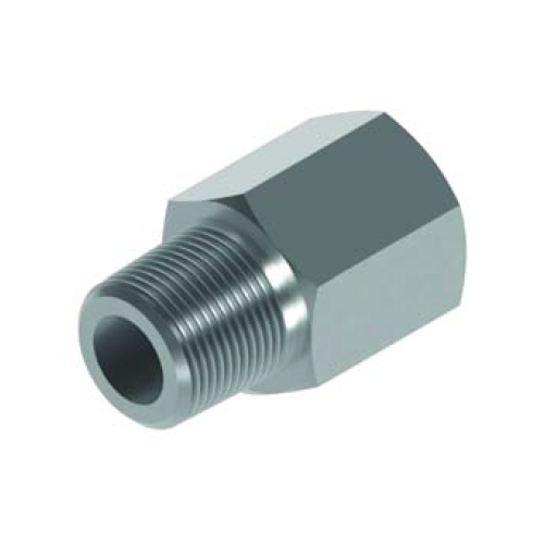 1/8 BSPT x 1/8 NPTF M/Fix Fem Ext Hydraulic Adaptor 1/8 BSPT x 1/8 NPTF M/Fix Fem Ext Hydraulic Adaptor
