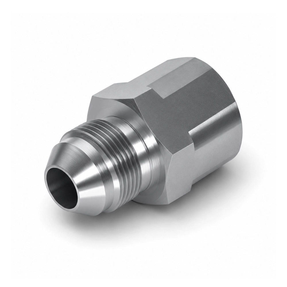 7/16" JIC Male x 1/8" BSP Fixed Female Extension Hydraulic Adaptor