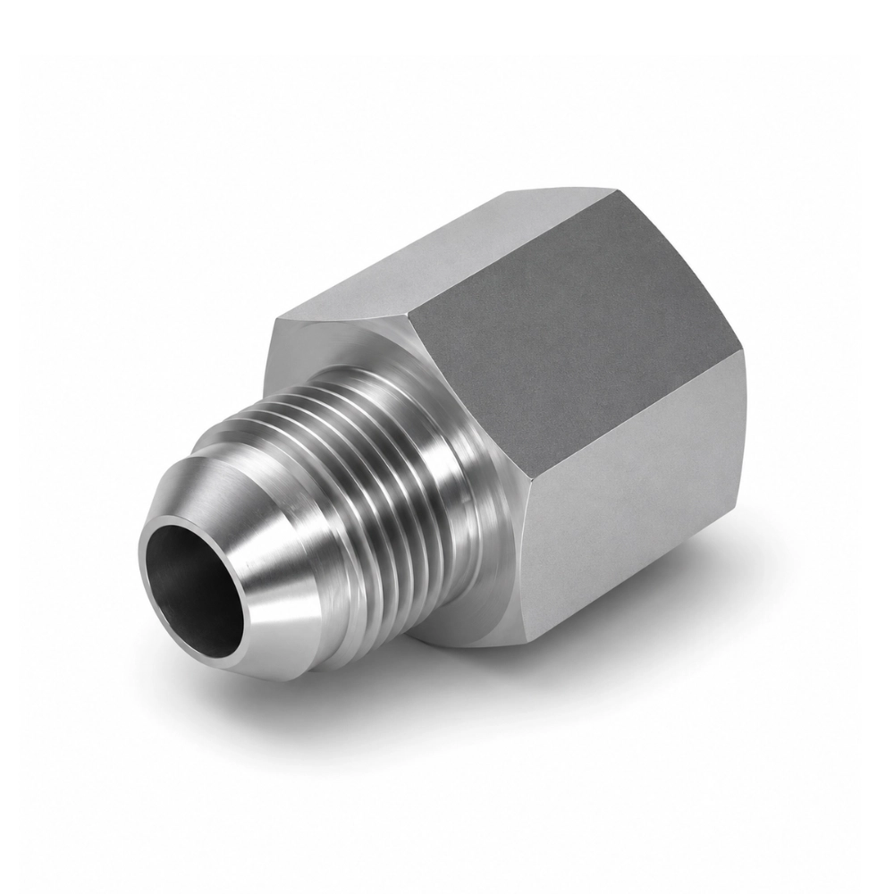 7/16" JIC Male x 9/16" JIC Fixed Female Extension Hydraulic Adaptor 7/16" JIC Male x 9/16" JIC Fixed Female Extension Hydraulic Adaptor