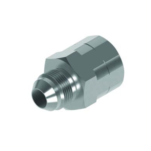 7/16 JIC x 1/8 NPTF M/Fix Fem Ext Hydraulic Adaptor 7/16 JIC x 1/8 NPTF M/Fix Fem Ext Hydraulic Adaptor