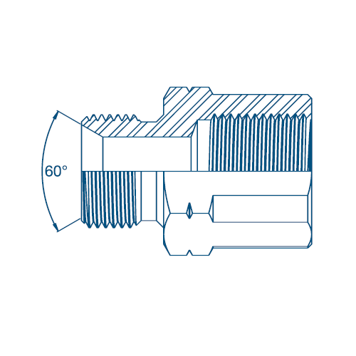 M12 1.5mm Pitch x 1/4 BSP M/Fix Fem Ext Hydraulic Adaptor M12 1.5mm Pitch x 1/4 BSP M/Fix Fem Ext Hydraulic Adaptor