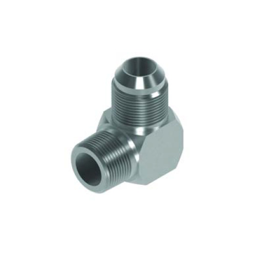 1/8 BSPT x 7/16 JIC M/M 90° Compact Hydraulic Adaptor 1/8 BSPT x 7/16 JIC M/M 90° Compact Hydraulic Adaptor
