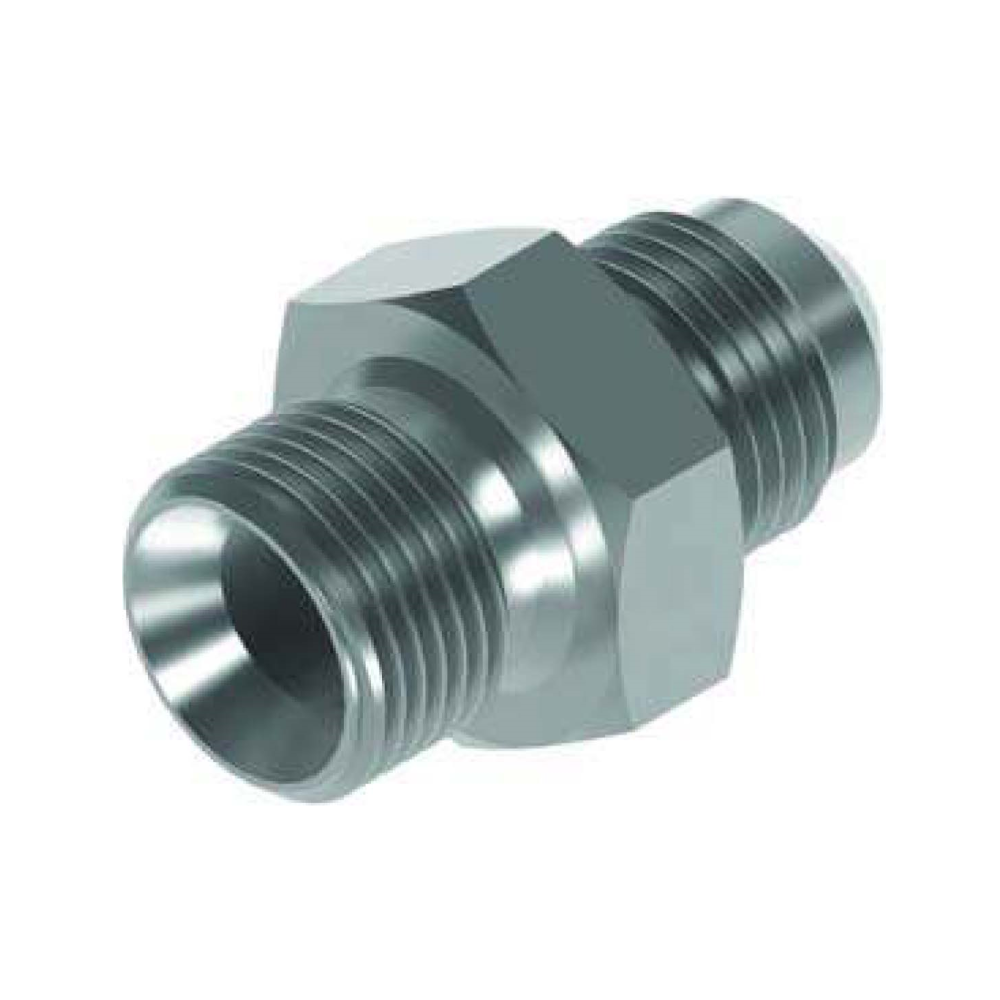 3/8 BSP x 5/8 SAE 45° Ext Flare M/M Hydraulic Adaptor 3/8 BSP x 5/8 SAE 45° Ext Flare M/M Hydraulic Adaptor