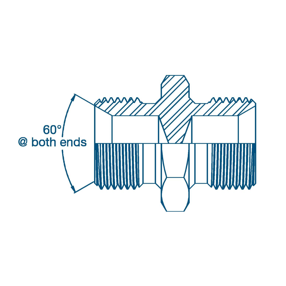 1/8 BSP x 1/4 BSP M/M RESTRICTOR BLANK Hydraulic Adaptor 1/8 BSP x 1/4 BSP M/M RESTRICTOR BLANK Hydraulic Adaptor