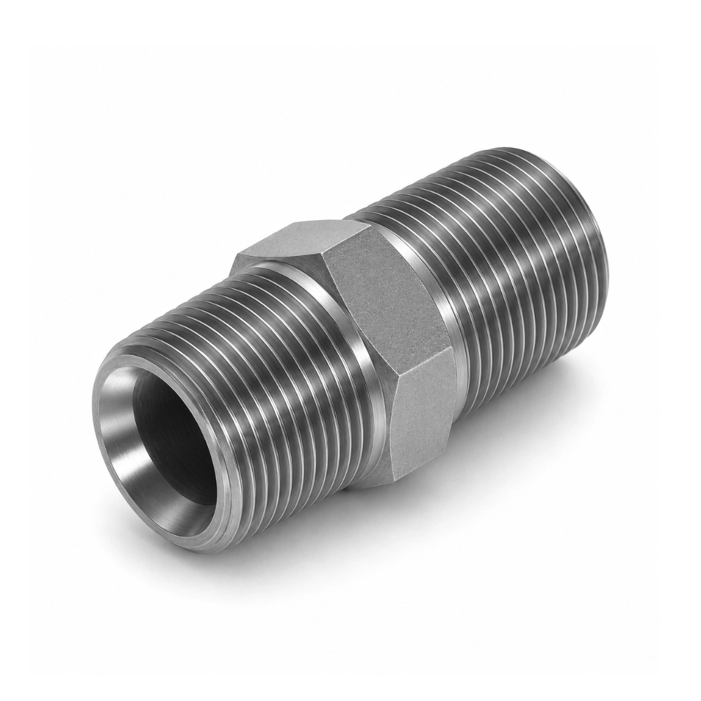 1/4" BSPT Male to Male Coned Both Ends Hydraulic Adaptor 1/4" BSPT Male to Male Coned Both Ends Hydraulic Adaptor
