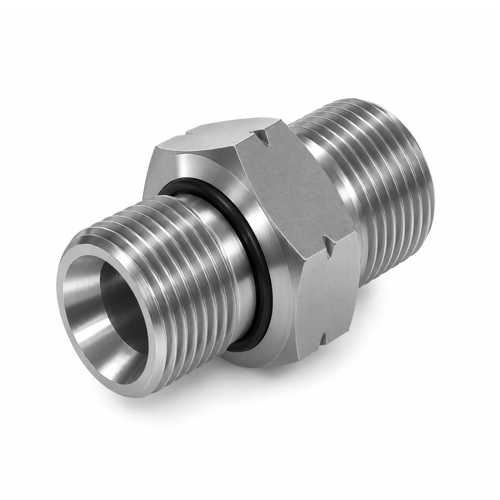 M12 DIN 3869 (CS) x 1/4" BSP Male to Male Hydraulic Adaptor M12 DIN 3869 (CS) x 1/4" BSP Male to Male Hydraulic Adaptor