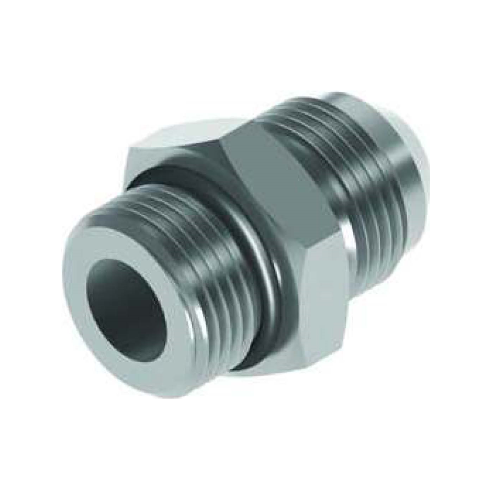 7/16 SAE SORB WITH ORING x 7/16 JIC M/M Hydraulic Adaptor 7/16 SAE SORB WITH ORING x 7/16 JIC M/M Hydraulic Adaptor