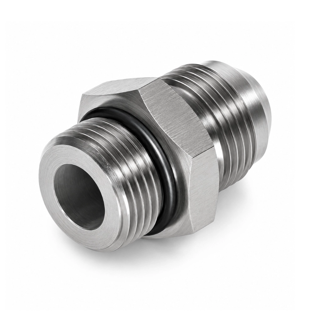 7/16" SAE SORB with O-Ring x 7/16" JIC Male to Male Hydraulic Adaptor