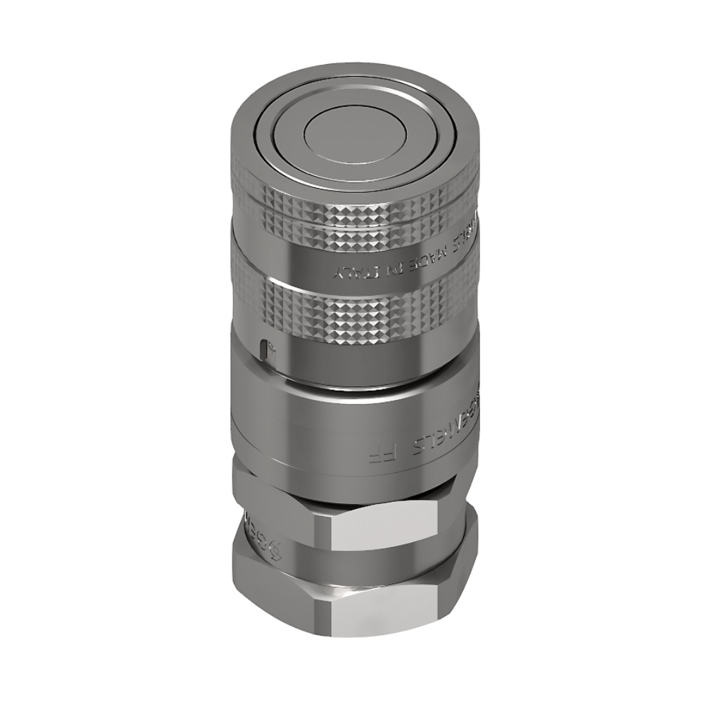 Gemels, Flat Face, Quick Release Couplings, Female, 1/4" BSP, DN/ISO 6.3