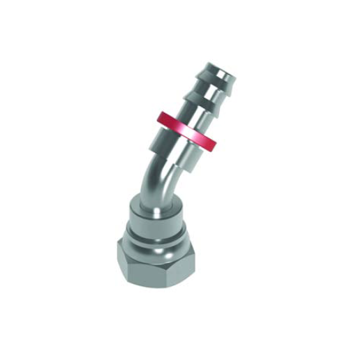 1/4 BSP Female x 1/4 Hose Push In 135° Swept 1/4 BSP Female x 1/4 Hose Push In 135° Swept