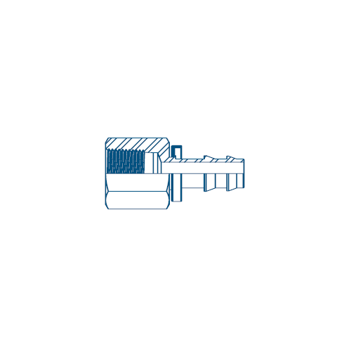 Numatics 1/8" Hose X 1/8" NPTF Push-to-Connect Straight Female Fittings – 5 Pack