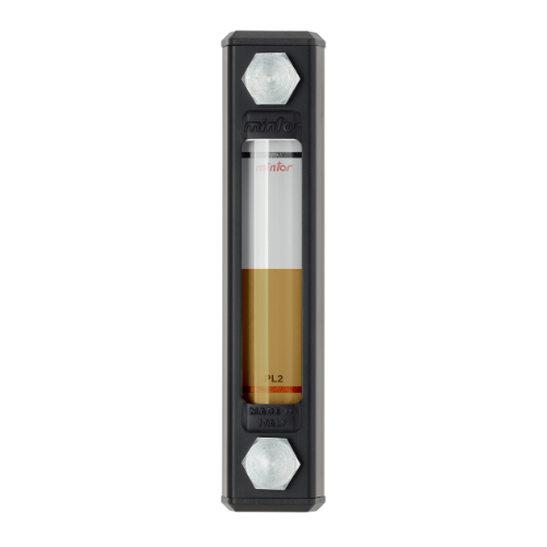 Hydraulic vertical level indicator, M12, Length 127mm