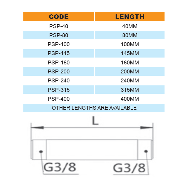 240mm Plastic Suction Pipe Vertical to Suit Flowfit PP and DC Powerunits
