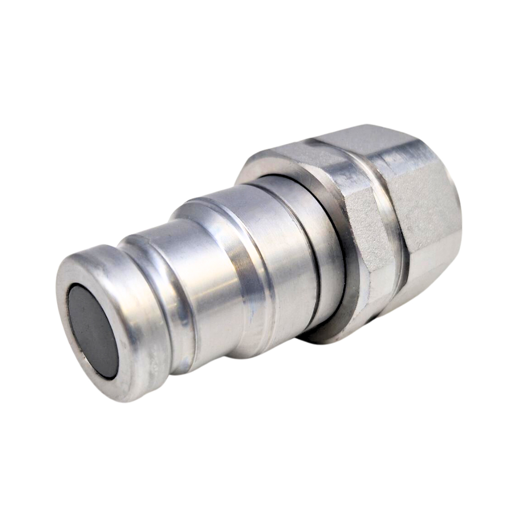 Hydraulic flat face quick release couplings Male 3/8" BSP, DN06, ISO 10, 350 Bar rated, 23 L/min