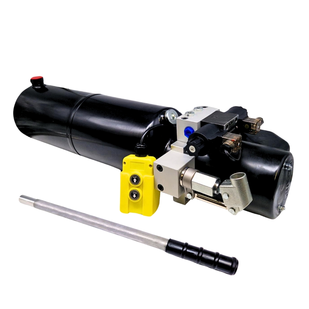 Flowfit 12V DC Hydraulik Aggregat 1,6kW Tank Mit Funkfernbedienung Flowfit 12V DC Hydraulik Aggregat 1,6kW Tank Mit Funkfernbedienung