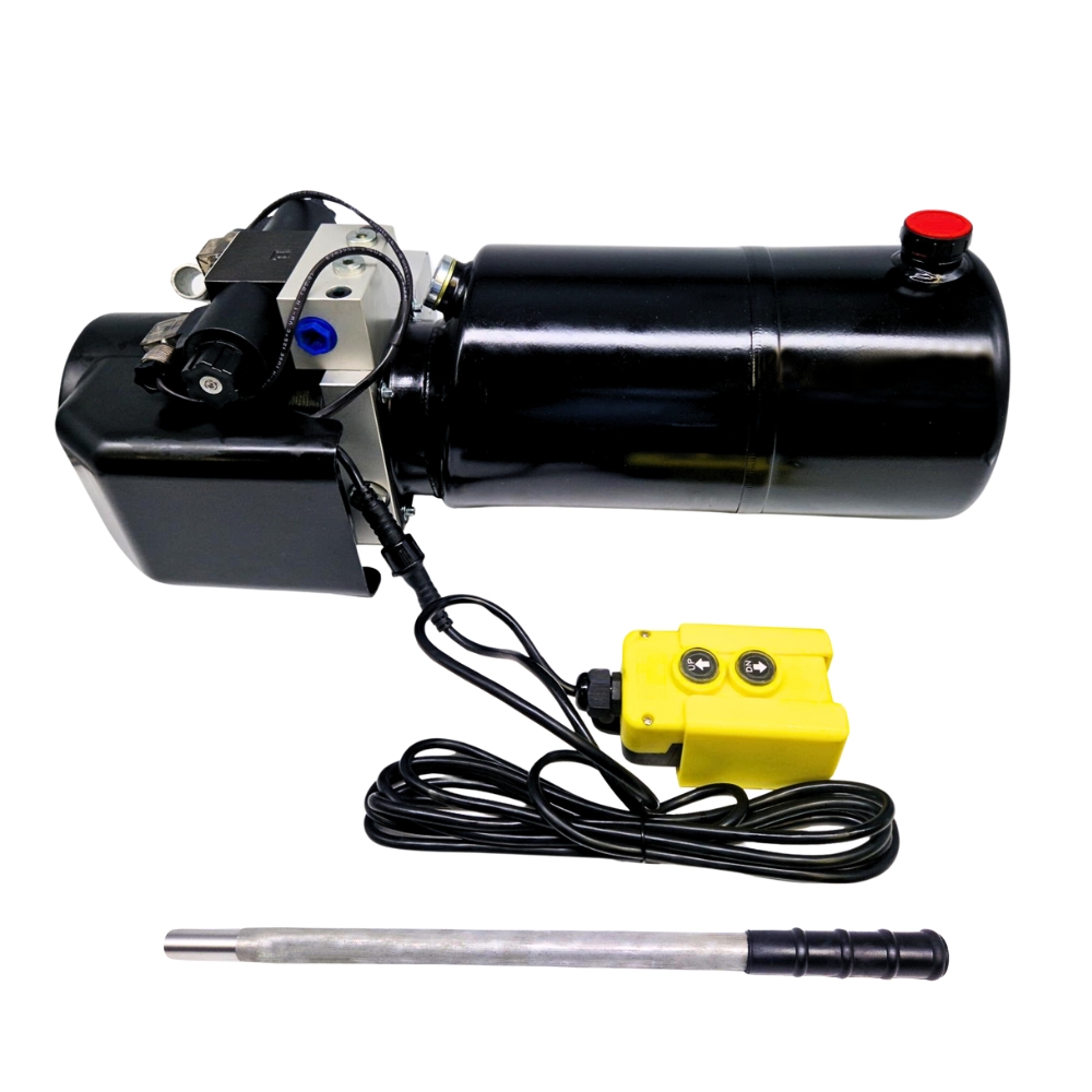 Flowfit Double Acting Hydraulic Power Pack 8L Steel Tank & Pump 12V DC 1.6KW Flowfit Double Acting Hydraulic Power Pack 8L Steel Tank & Pump 12V DC 1.6KW