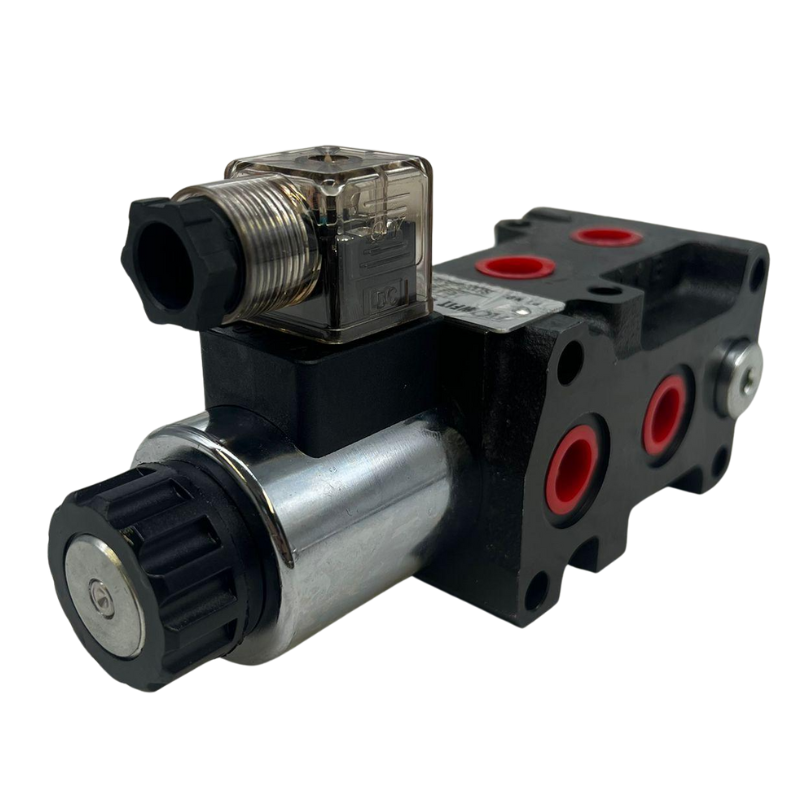 Flowfit 6 Way Hydraulic Solenoid Diverter, 3/8" BSP Port Size, 12V DC, 50 L/Min Flows
