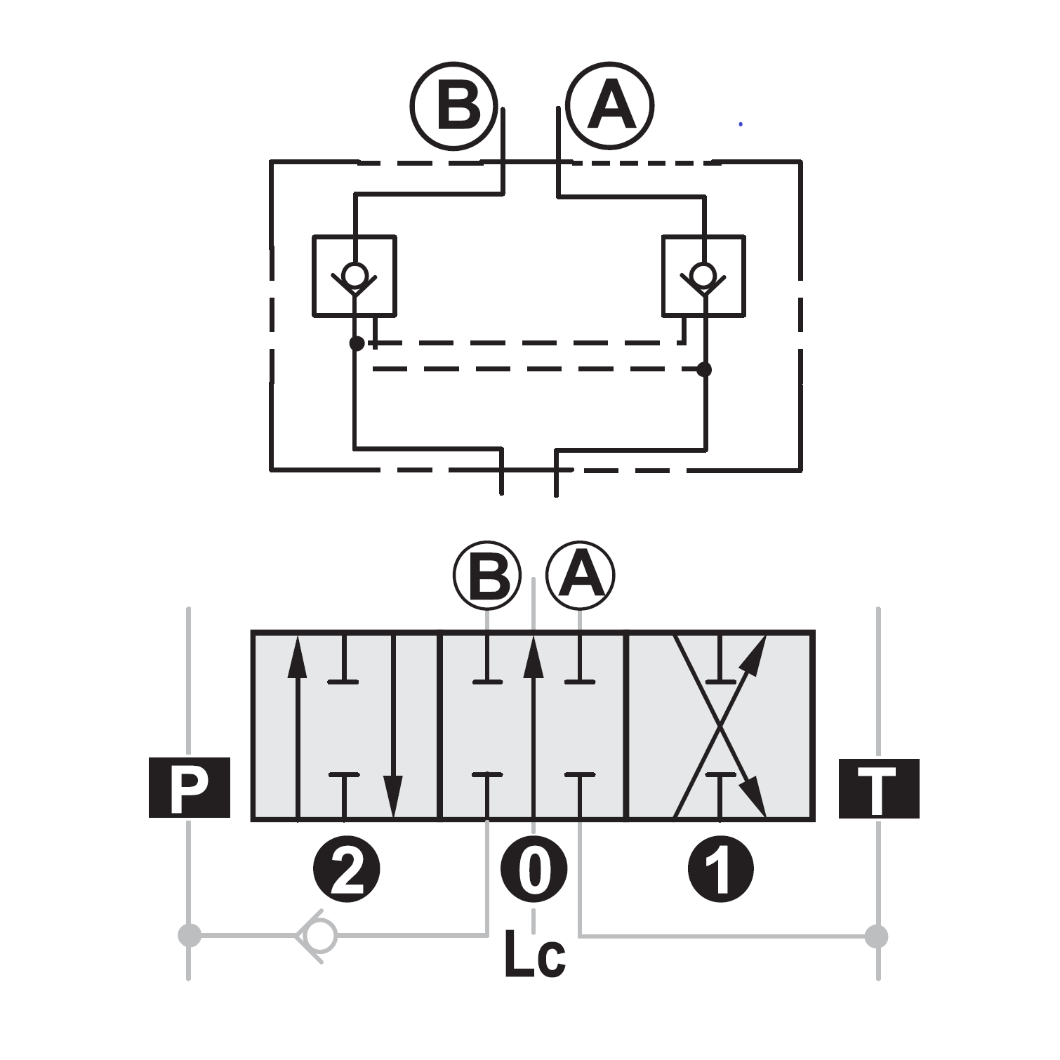 Q80 1/2" 103A1M1VCV03 Slice Only with D/Acting Spool, 3 Pos. Spring Return, DPOC & Predrilled for Port Relief/Anti Cav