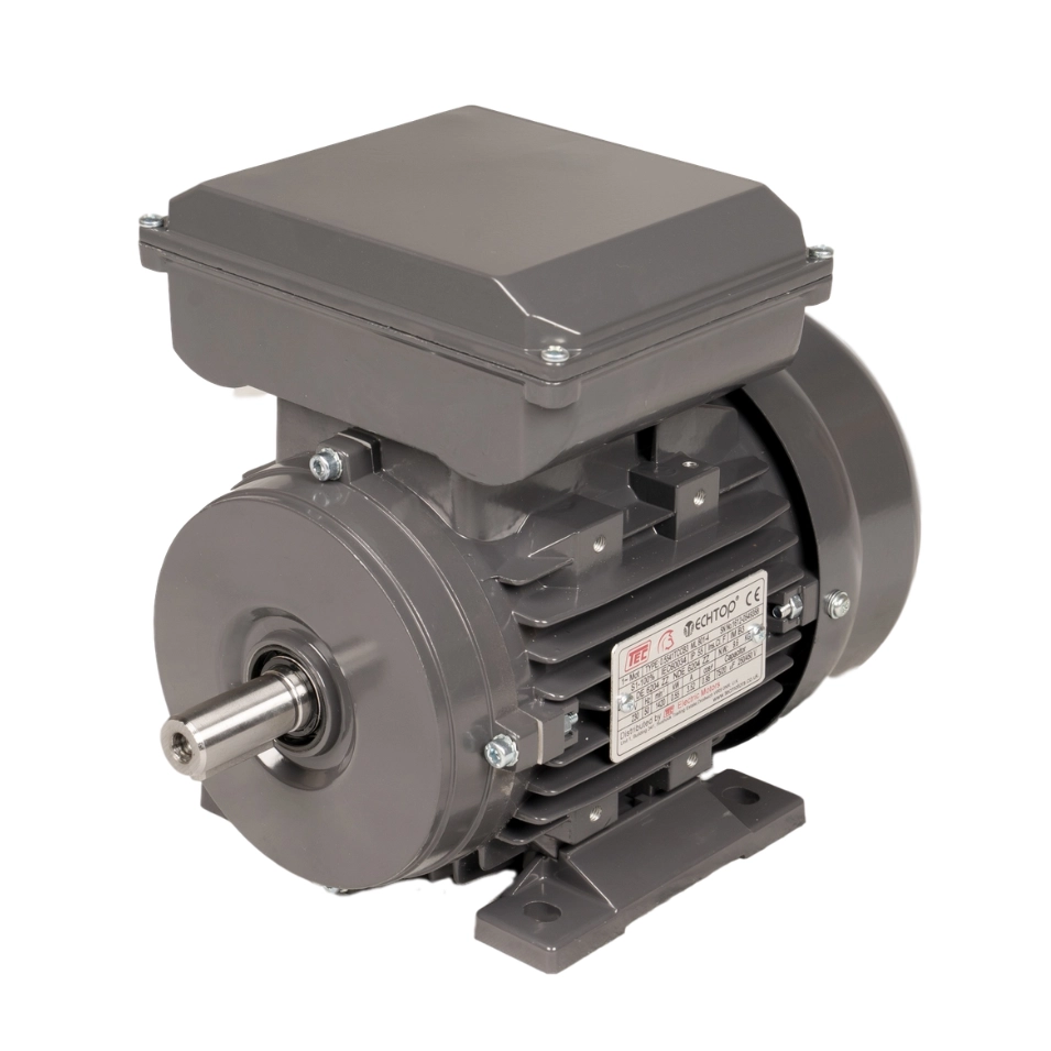 Single Phase 230v Electric Motor, 0.37Kw 2 pole 2780rpm with foot mount