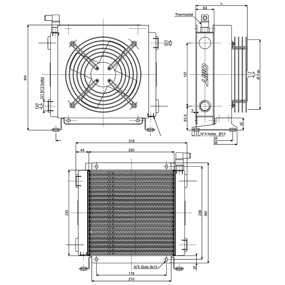 Air Blast Oil Cooler, 400V 50Hz – OMT SS20-03-00-A