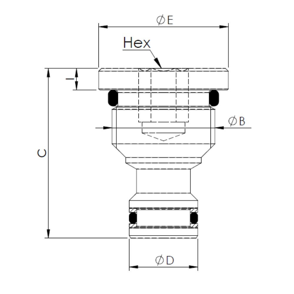 Cavity Plug 7/8"-14 UNF, SAE10-2SN