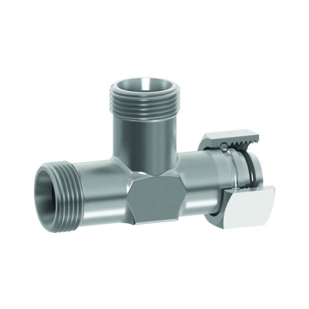 M14 (6S) M/F/M Tee - Body Hydraulic Adaptor M14 (6S) M/F/M Tee - Body Hydraulic Adaptor