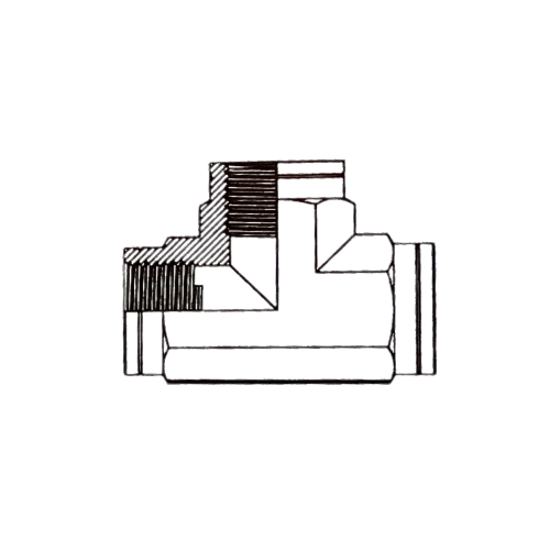 1/4 BSP Fixed Female Forged Tee Hydraulic Adaptor 1/4 BSP Fixed Female Forged Tee Hydraulic Adaptor