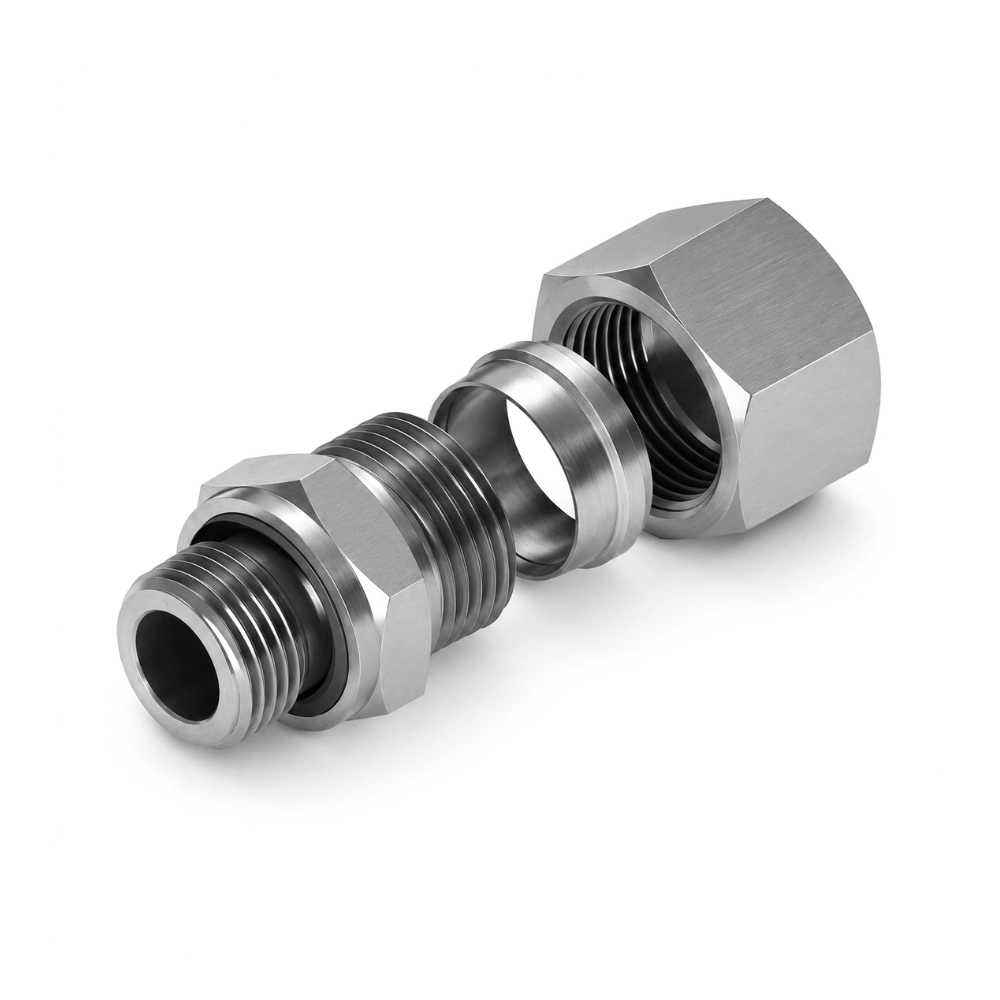 M14 (6S) Male x M12 Captive Seal 3869 Male Compression Adaptor - Complete M14 (6S) Male x M12 Captive Seal 3869 Male Compression Adaptor - Complete