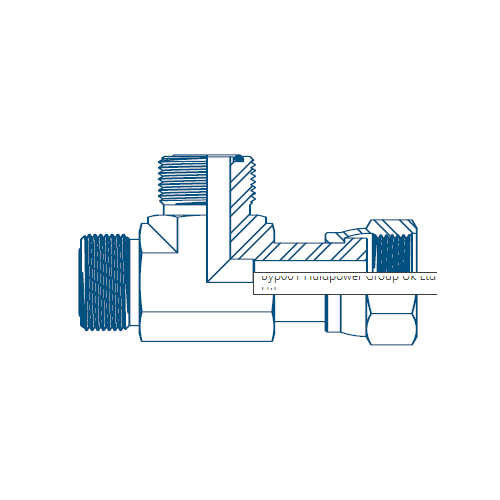 9/16 Orfs M/F/M Tee Hydraulic Adaptor