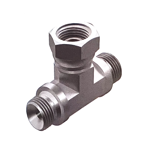 1/4 BSP M/M/F Forged Tee For Bonded Seal Hydraulic Adaptor 1/4 BSP M/M/F Forged Tee For Bonded Seal Hydraulic Adaptor