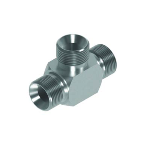 1/4 BSP M/M/M Tee Hydraulic Adaptor