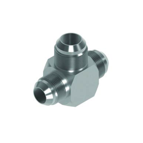 1-1/16 x 1-1/16 x 1-5/16 JIC M/M/M Tee Hydraulic Adaptor 1-1/16 x 1-1/16 x 1-5/16 JIC M/M/M Tee Hydraulic Adaptor