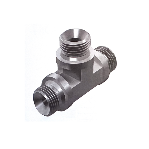 1/4 BSP M/M/M Forged Tee For Bonded Seal Hydraulic Adaptor 1/4 BSP M/M/M Forged Tee For Bonded Seal Hydraulic Adaptor