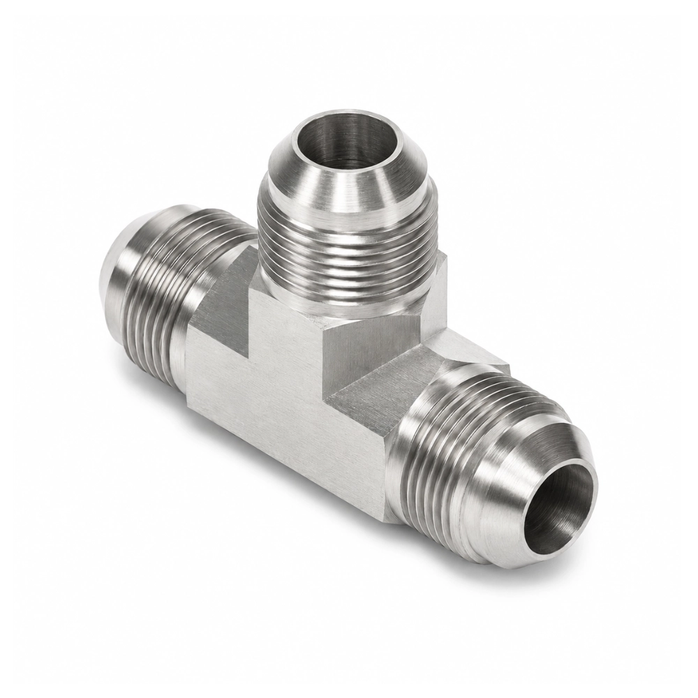 3/8" JIC 3-Way Male Forged Tee Hydraulic Adaptor 3/8" JIC 3-Way Male Forged Tee Hydraulic Adaptor