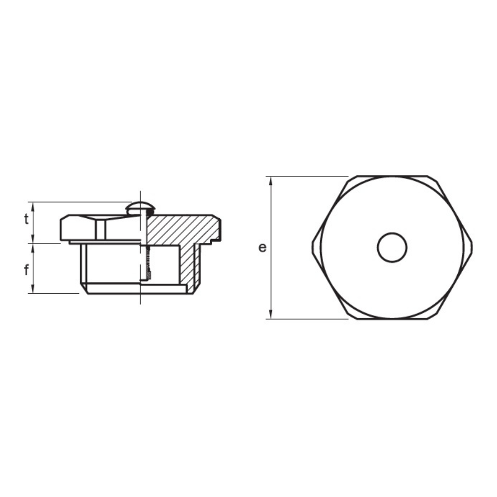 Mintor Hydraulic Breather Plug - 3/8 BSP - TSFO/R2G (1GTOR20M)