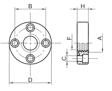 TOR-MEC Straight Connector Flange Elbow RF 30 3/8"