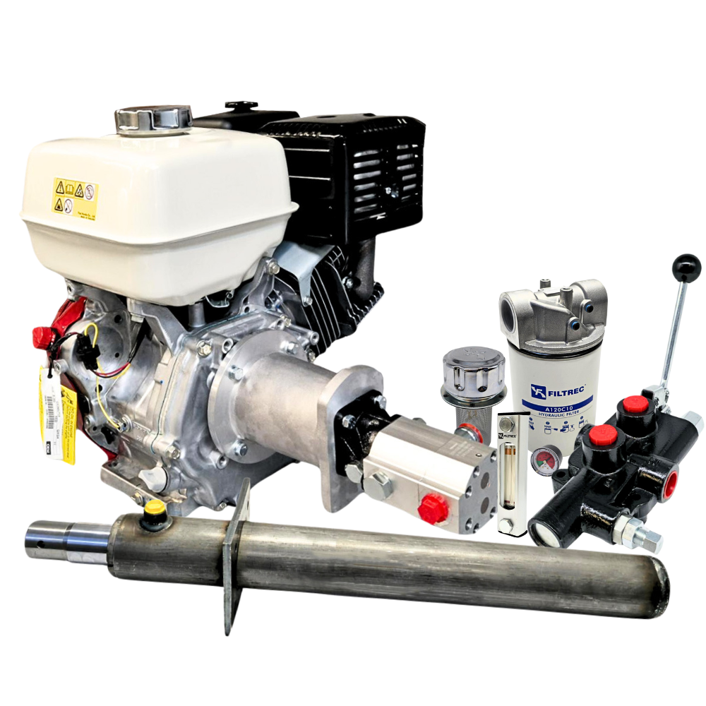 Honda Engine Driven Log Splitter Kit with a Classic Auto Kick Out Lever Valve, 6.5 HP Engine, 7.7 Tonnage Honda Engine Driven Log Splitter Kit with a Classic Auto Kick Out Lever Valve, 6.5 HP Engine, 7.7 Tonnage