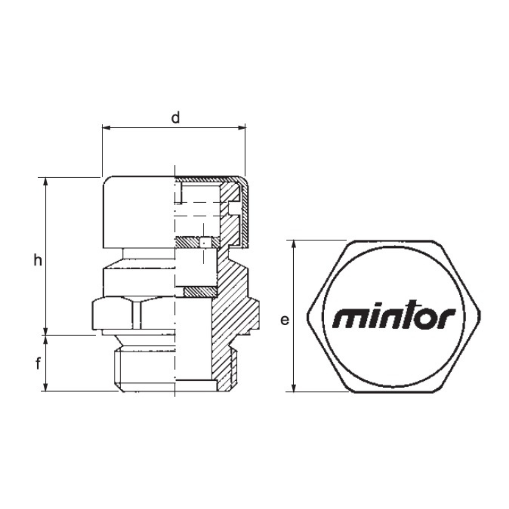 Hydraulic oil filling plug and breather, 1"1/2 BSP, TSFT/N7G