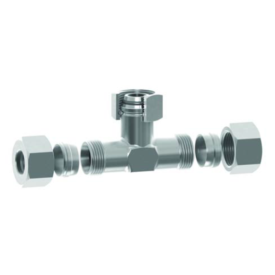 M12 (6L) M/M/F Tee - Complete Hydraulic Adaptor M12 (6L) M/M/F Tee - Complete Hydraulic Adaptor