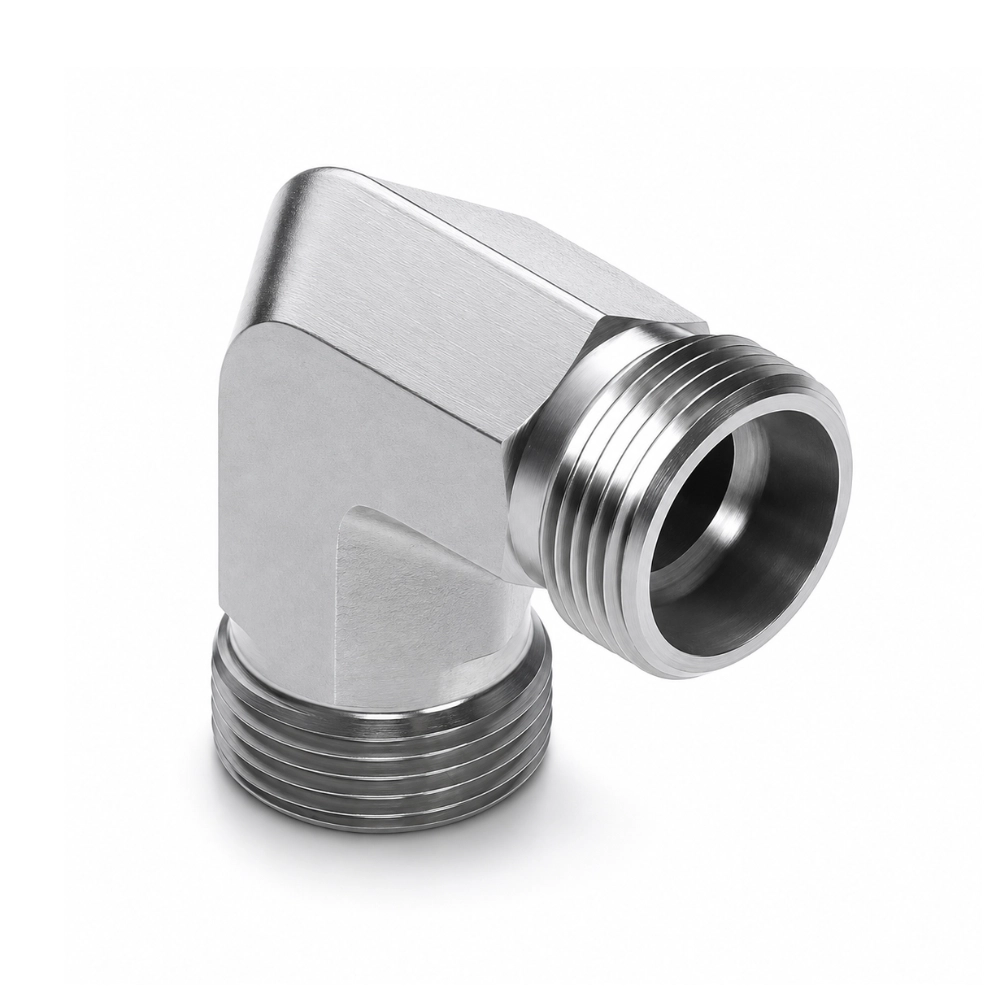 M14 (6S) Male x M14 (6S) Male 90° Compact Compression Elbow - Body Only M14 (6S) Male x M14 (6S) Male 90° Compact Compression Elbow - Body Only