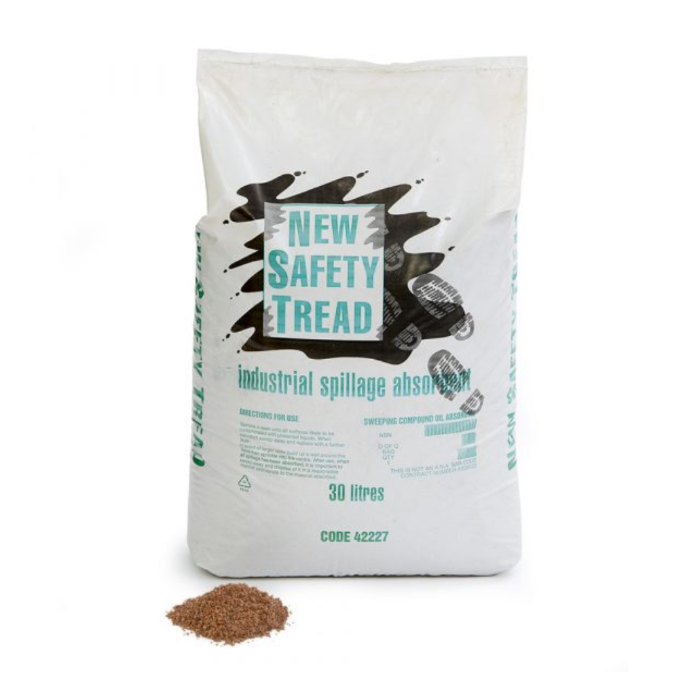 New Safety Tread, Granules Spill Absorbent, 30 L Capacity