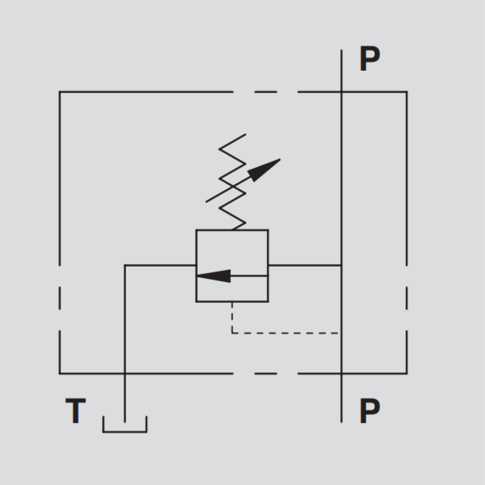 Hydraulic Relief Valve, VMP 3/8’’ FF SPEC. P Hydraulic Relief Valve, VMP 3/8’’ FF SPEC. P
